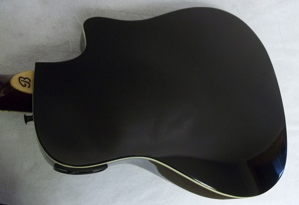 (USED) LEFT hand: BeaverCreek Travel size acoustic-electric guitar
