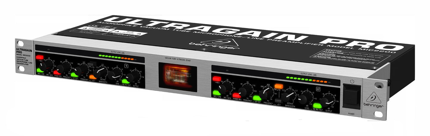 Behringer Mic2200 2-Channel Tube Mic Pre/Line Driver & DI Box