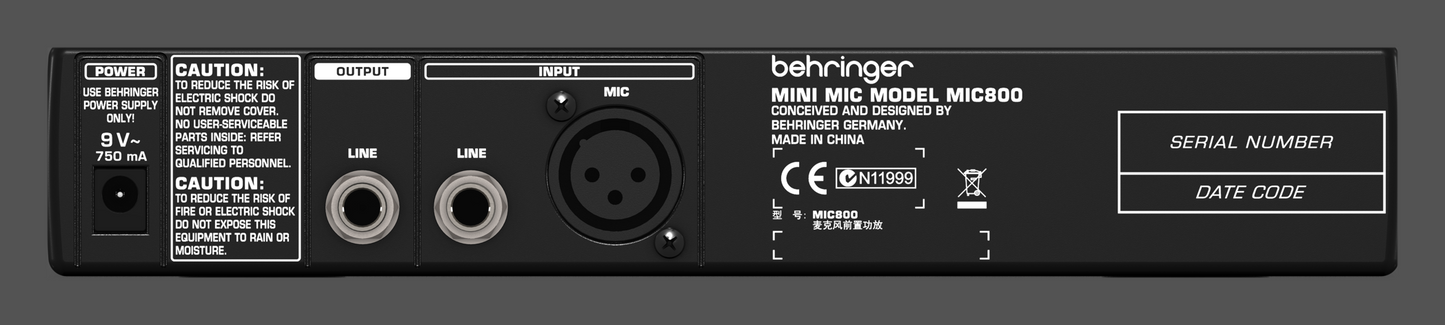 Behringer Mic800 modeler