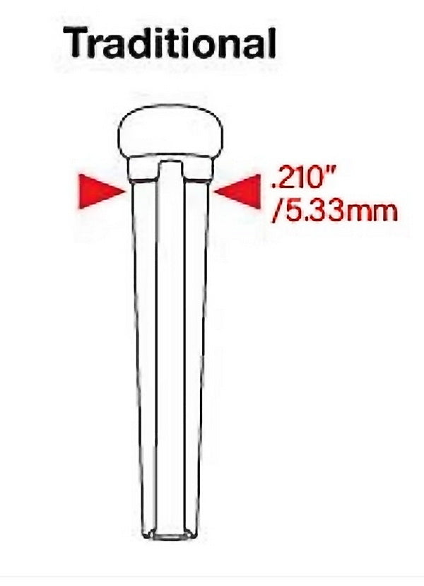 GraphTech : TUSQ Traditional Style Bridge Pins White With Black Inlay : PP-1122-00