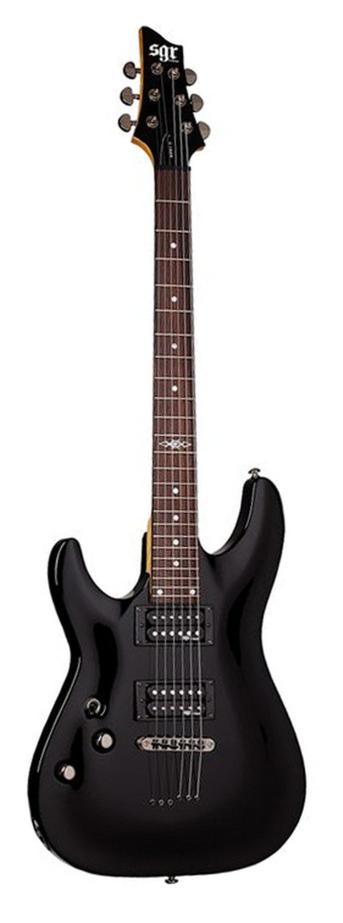 Left hand: Schecter SGR C1 LEFT hand black