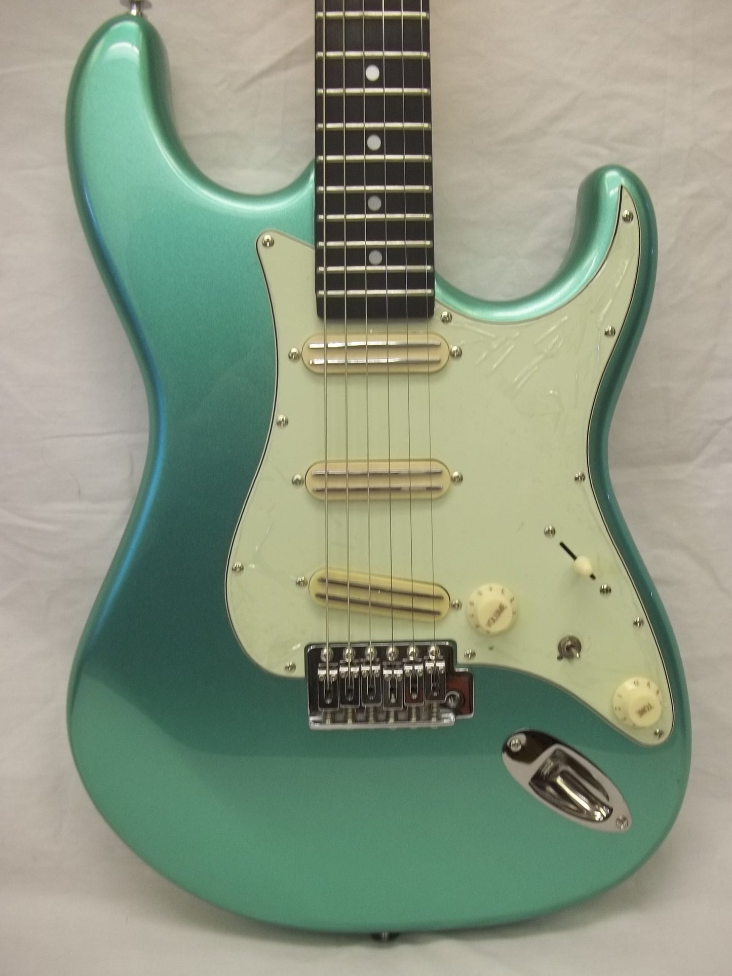Tagima TG5 Custom metallic green electric guitar