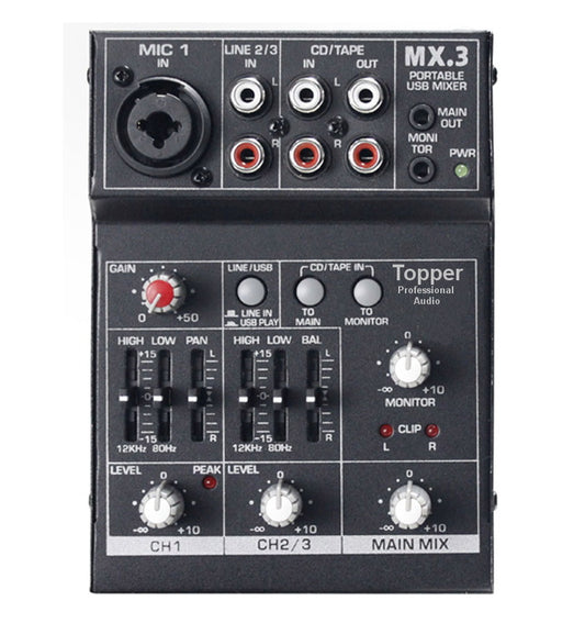 Topp Pro MIX-3USB mixer