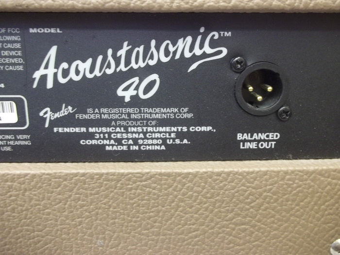 (USED) Fender Acoustasonic 40 guitar amplifier