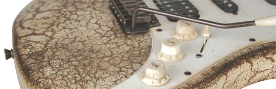 Badwater SRO Brown Crackle electric guitar