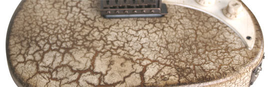 Badwater SRO Brown Crackle electric guitar