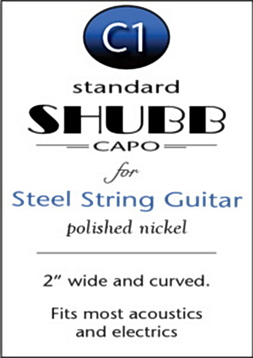 Shubb : C1 capo for steel string guitar
