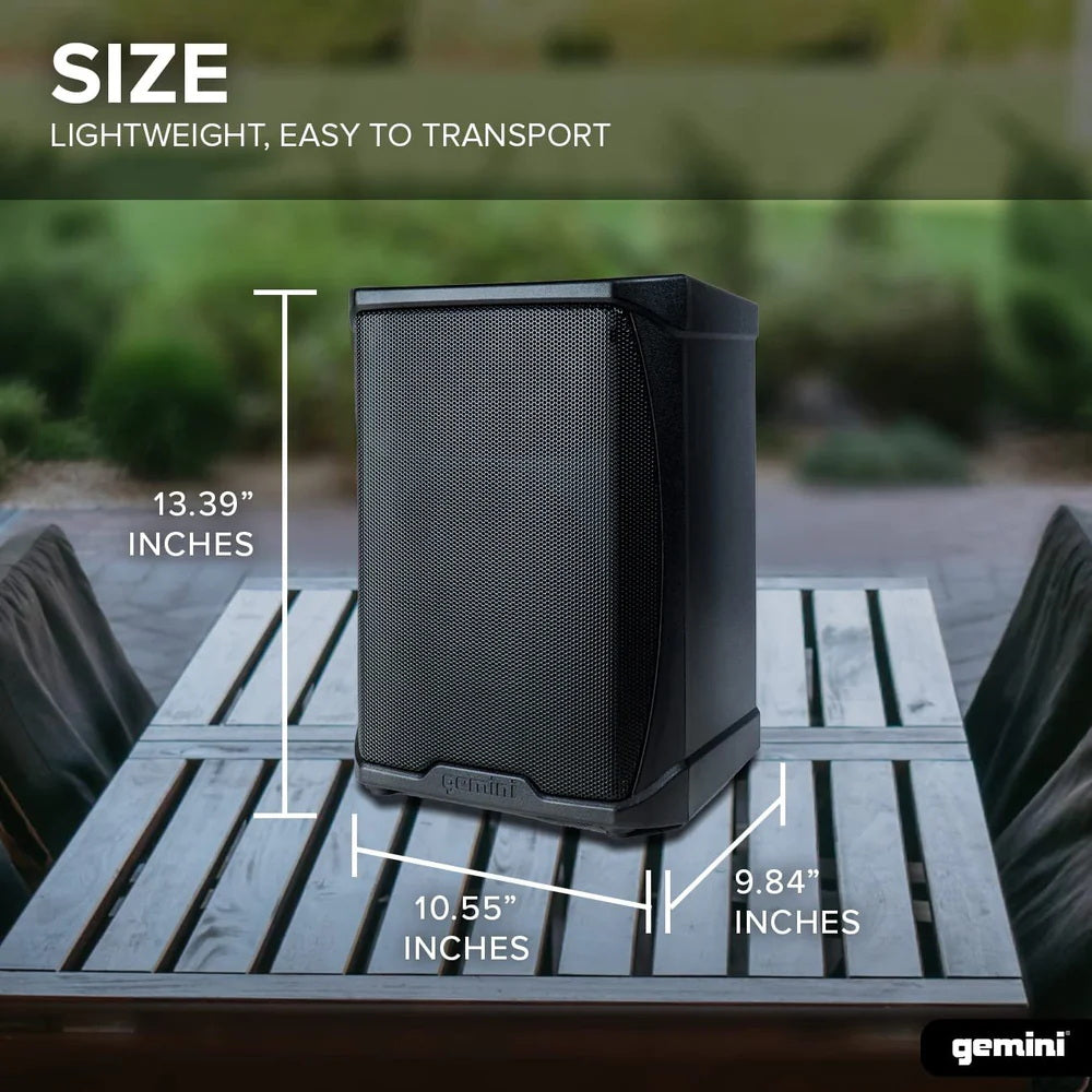 Gemini GPSS-650 portable battery powered PA speaker