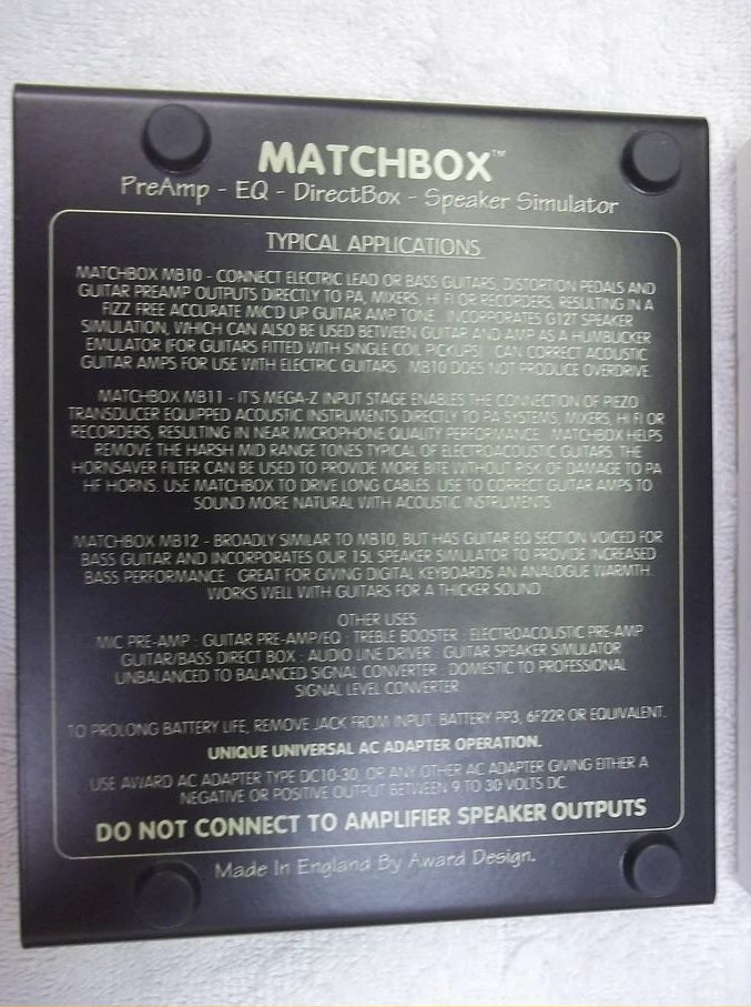 (USED) Award MB12 active D.I. box