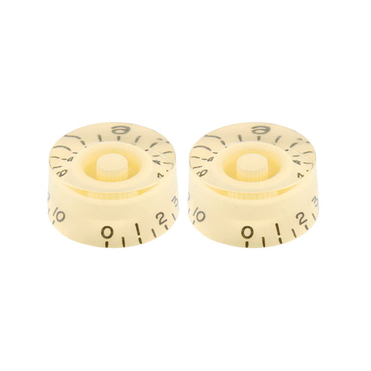Allparts : PK 0130-028 Speed knobs pair : light creme : set of two