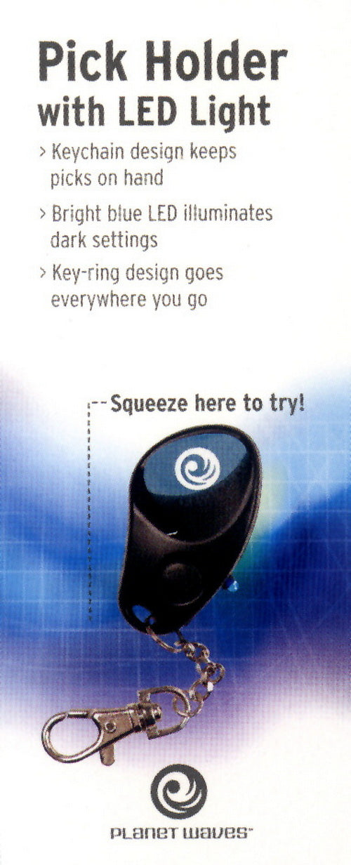 Planet Waves by D'addario LED Pick holder key chain