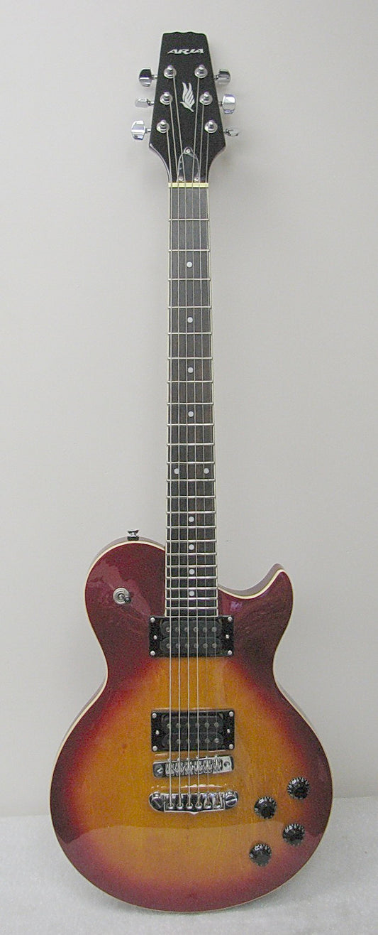 Aria PE Studio Custom SingleCut guitar : cherry burst