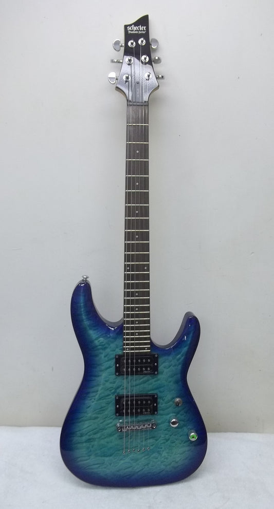 (USED) Schecter C6 DLX Ocean Blue electric guitar