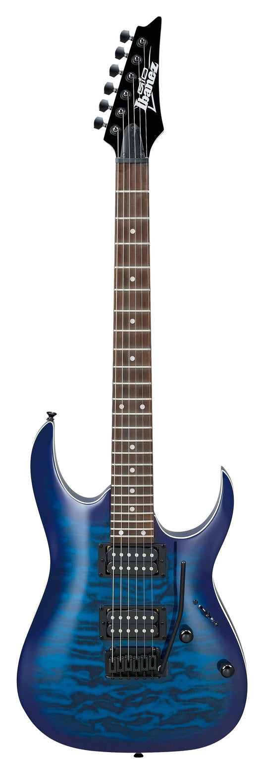 Ibanez GRGA120QATBB electric guitar transparent blueburst