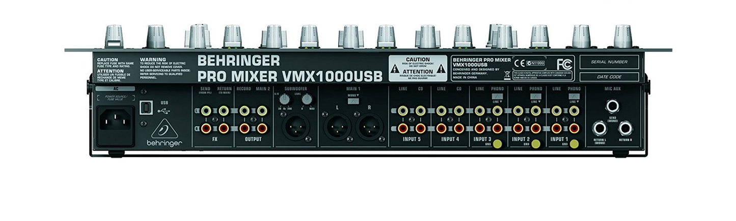 Behringer VMX1000USB DJ mixer