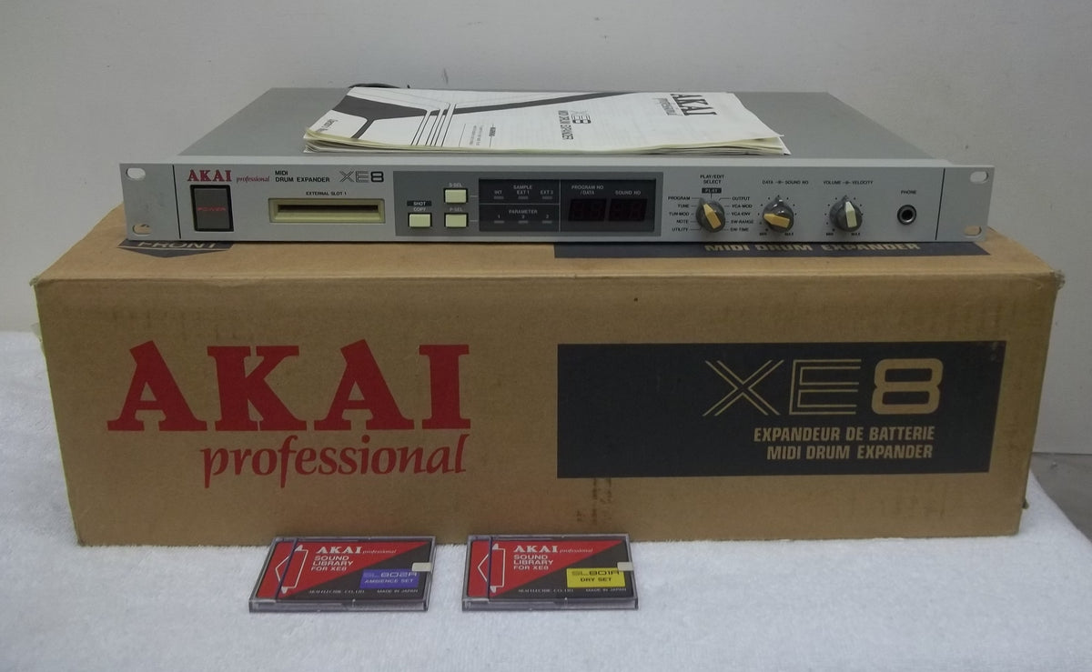 USED) : Akai XE8 Drum module – Rainbow Music Shop