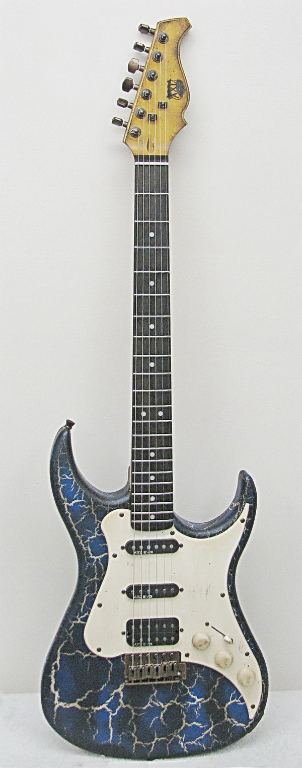 Badwater SRO Blue Crackle electric guitar