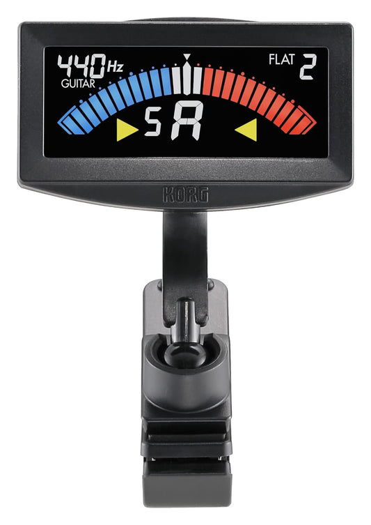 Korg AW4G Pitch Crow clip on headstock guitar tuner