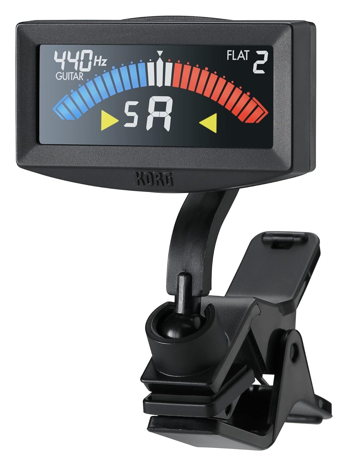 Korg AW4G Pitch Crow clip on headstock guitar tuner