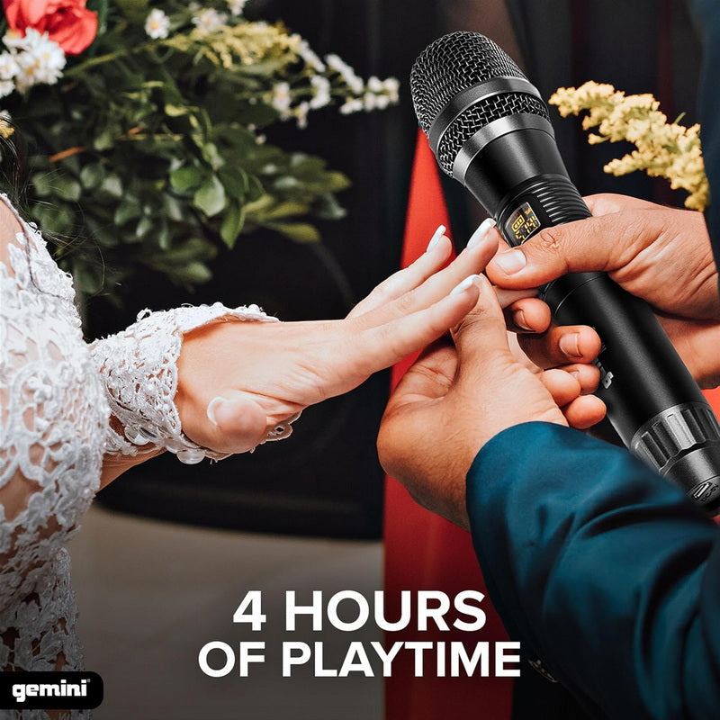 Gemini GMU-M100 wireless handheld mic system