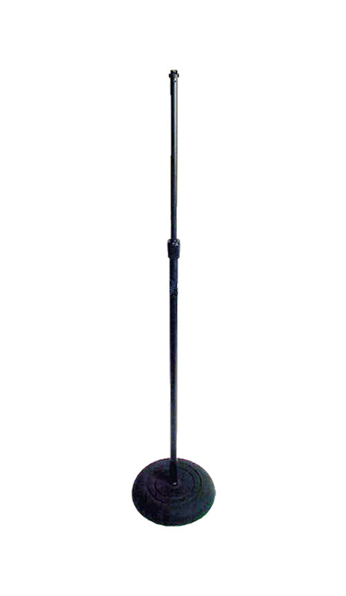 Microphone stand-round base