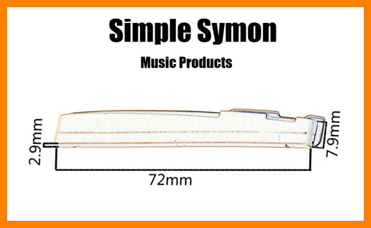 Simple Symon : Bone bridge saddle : 72mm