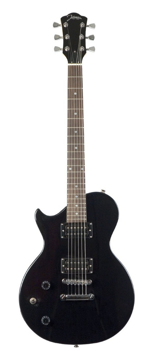 Left hand: Johnson Solara electric guitar