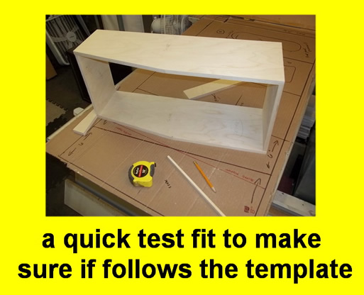 May be an image of text that says 'a quick test fit to make sure if follows the template'
